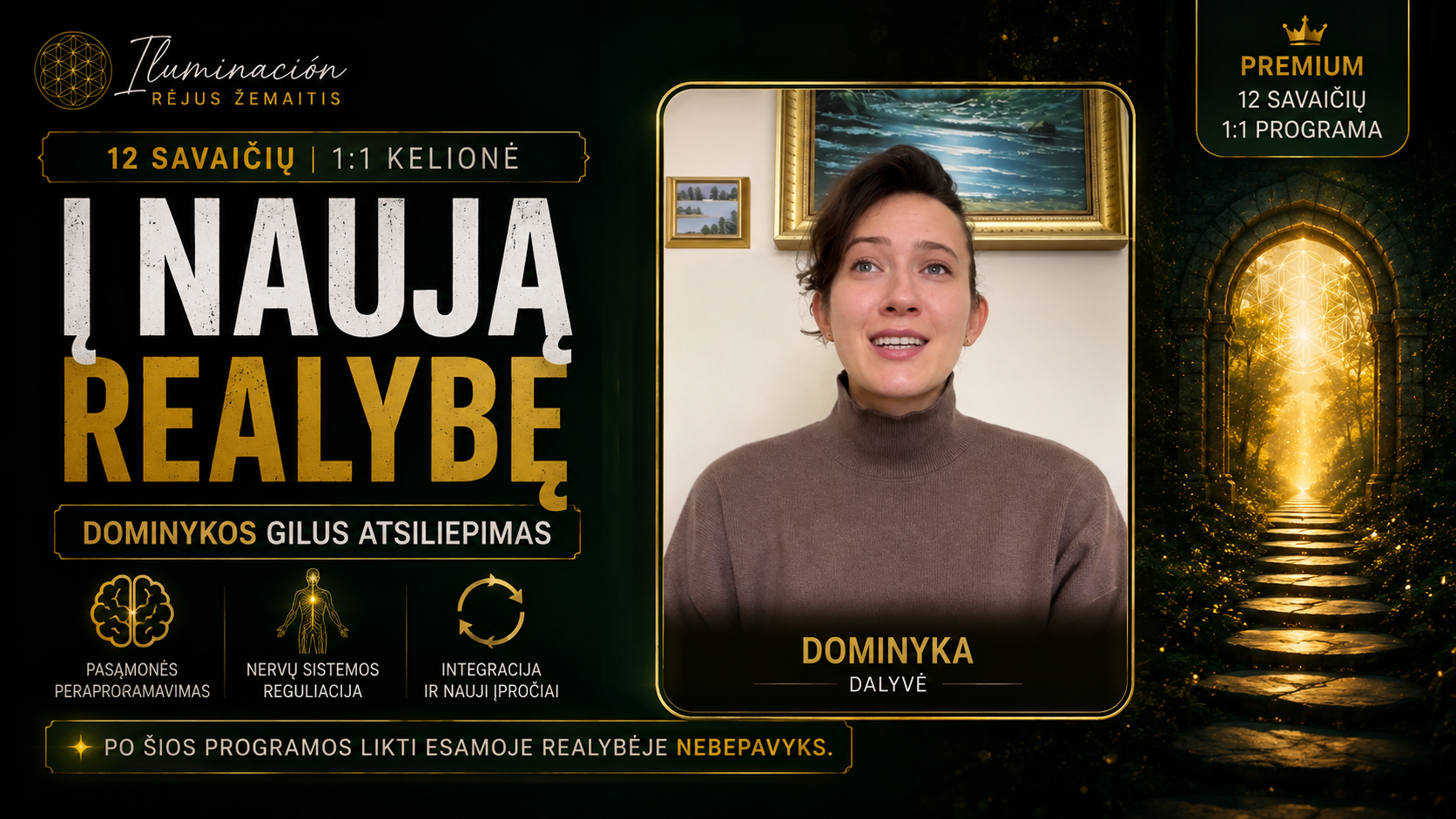 12 SAVAIČIŲ Į NAUJĄ REALYBĘ — DOMINYKA